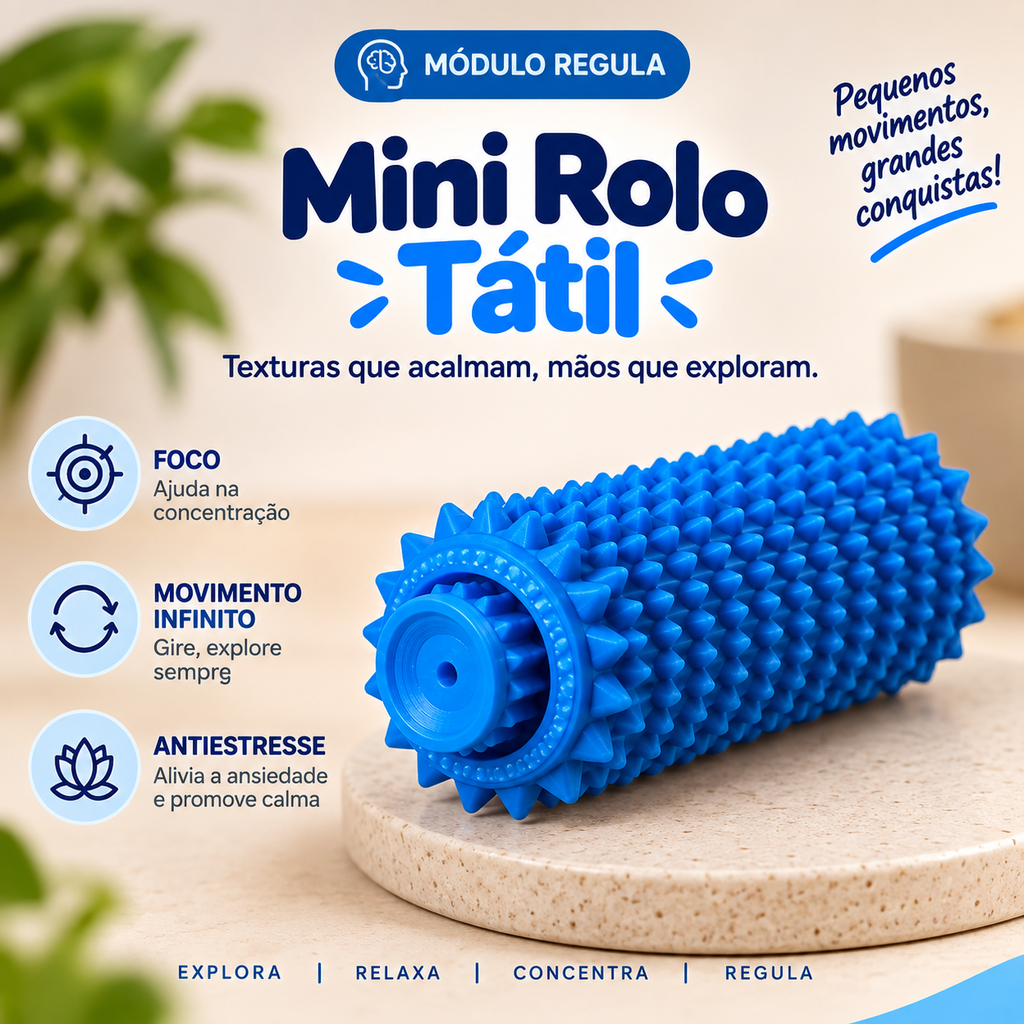 Mini Rolo tátil sensorial
