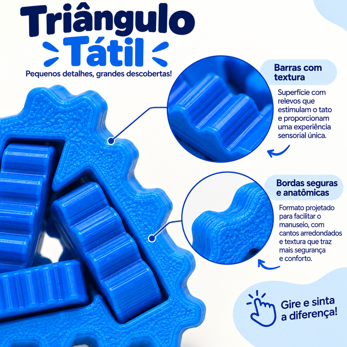 Triângulo Tátil Sensorial