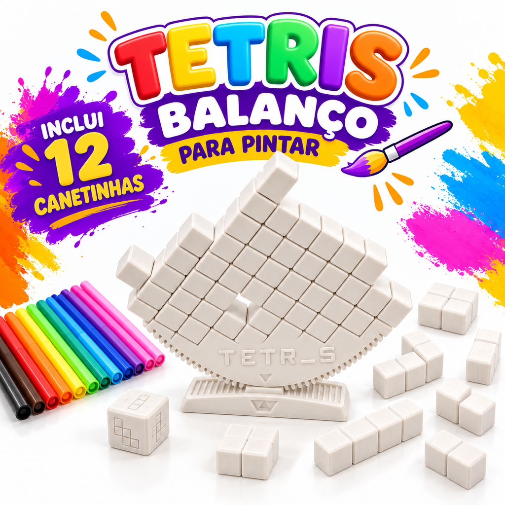 Personaliza - Tetris em Balanço para Pintar