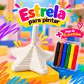 Personaliza - Estrela Sensorial Para Pintar