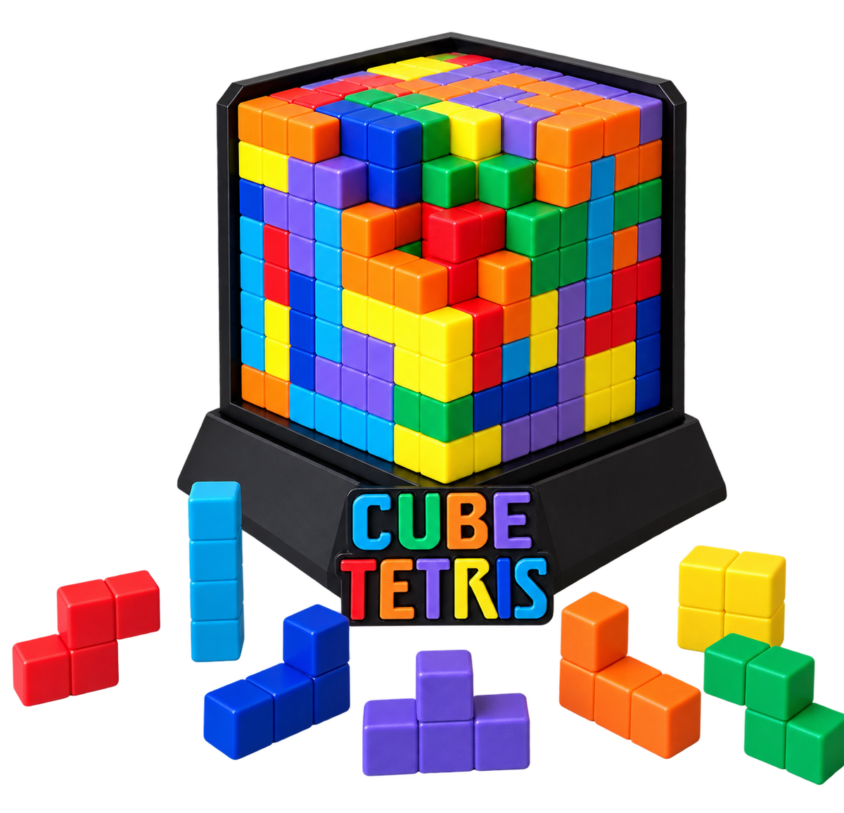 Cubo Tetris Encaixa 3D