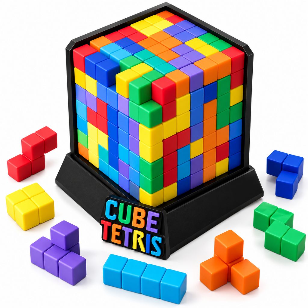 Cubo Tetris Encaixa 3D