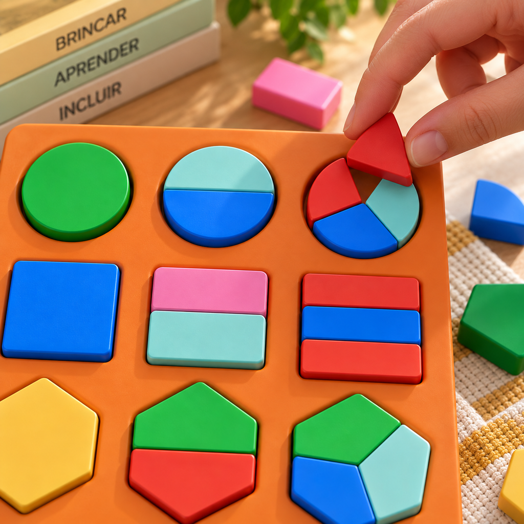 Encaixe Montessori - Formas & Cores