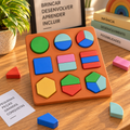 Encaixe Montessori - Formas & Cores
